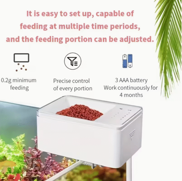 Screenshot 2025-11-26 at 12.18.53 Automatic Feeder Mini 70ml Fish Food Dispenser White Red