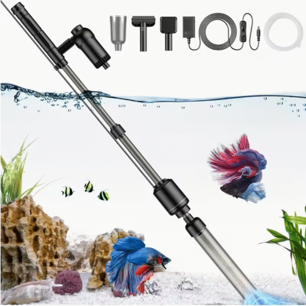 Electric Aquarium Gravel Cleaner Vacuum 6 in 1