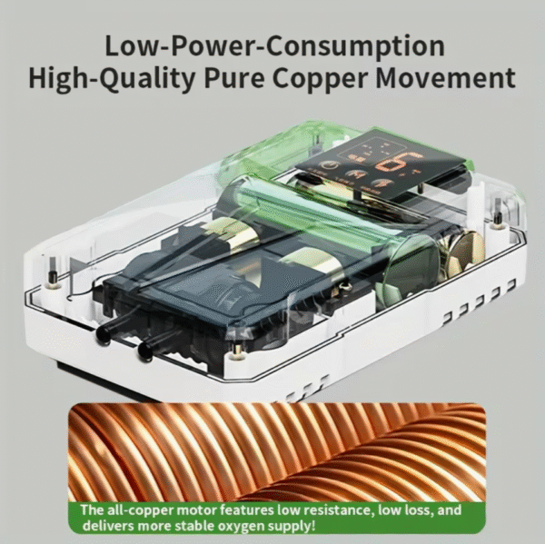 3000mAh High Capacity Aquarium Air Pump