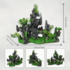 Dual Sided Aquarium Mountain Landscape Decoration