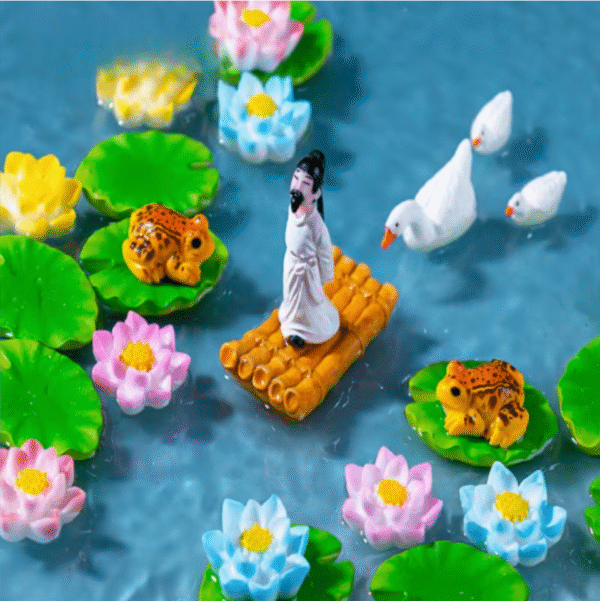 Screenshot 2025-11-30 at 15.02.18 Floating Wooden Boat Bamboo Raft Decoration Set