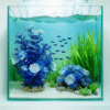 Sky Blue Underwater Simulation Water Grass