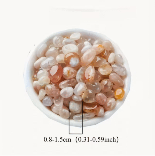 40pcs Cherry Blossom Agate Stones