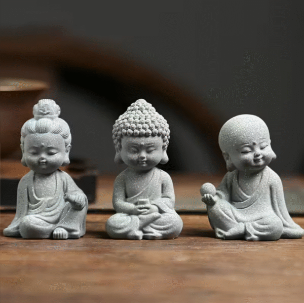 Miniature Buddha Statue Zen Decor set