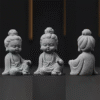 Miniature Buddha Statue Zen Decor set
